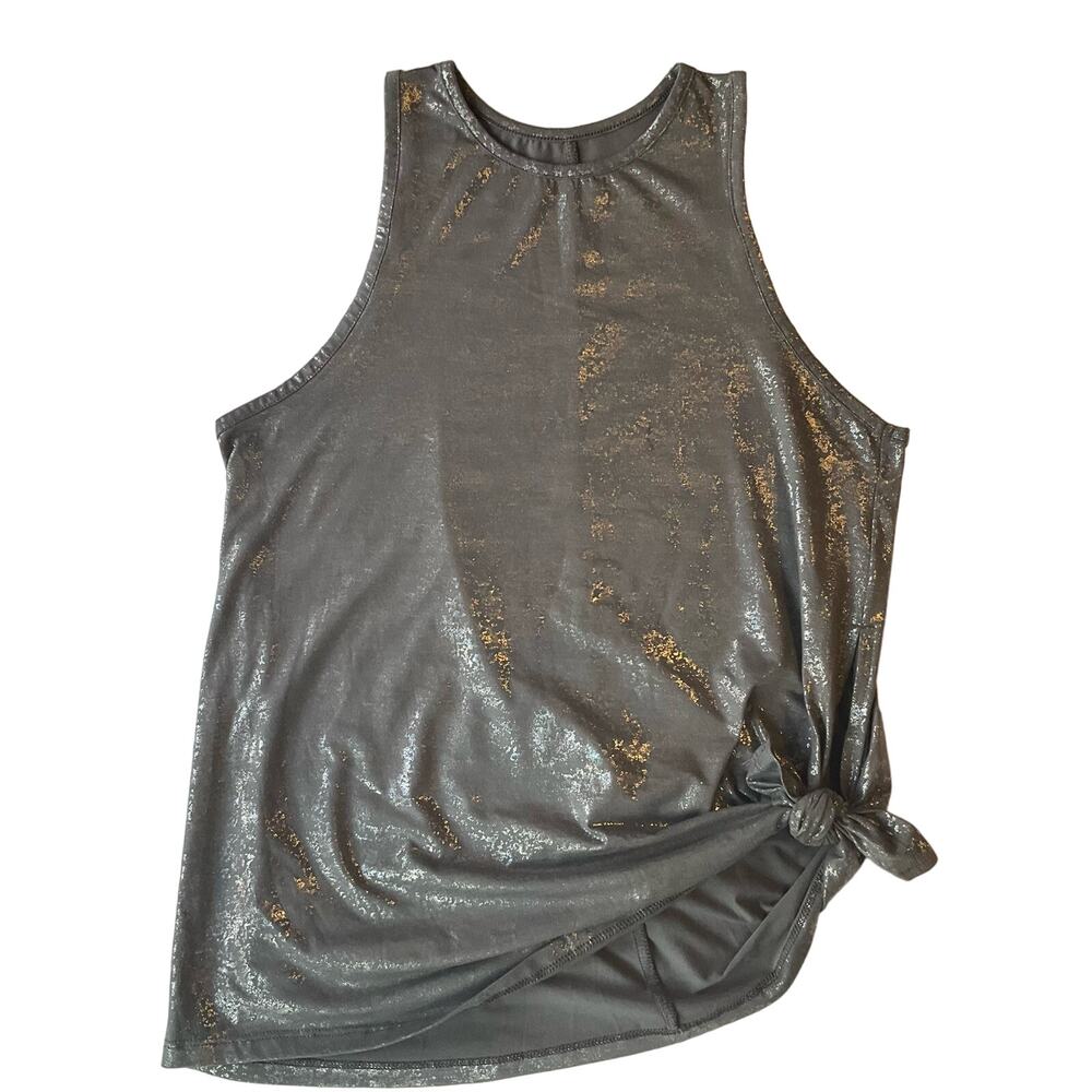 All In Motion Women’s Sleeveless Sequin Blouse size XS, Shiny Gray, Party Dating